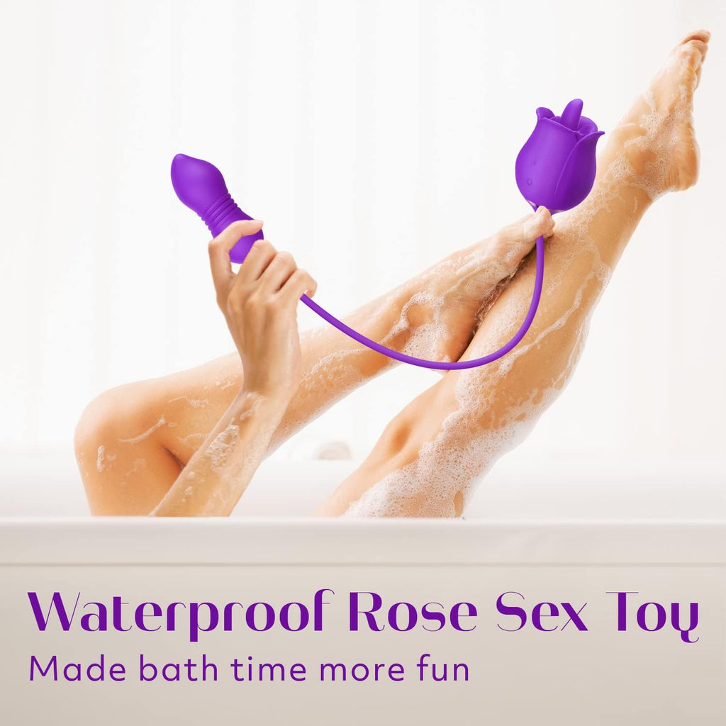 Mooligirl™ Ada - Wild Rose Triple Stimulator -Purple