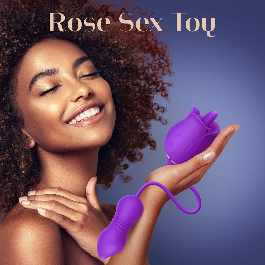 Mooligirl™ Ada - Wild Rose Triple Stimulator -Purple