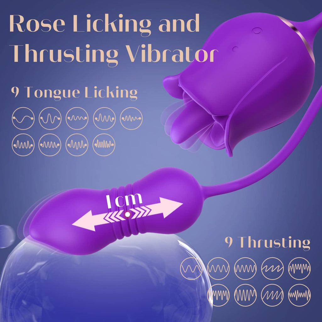 Mooligirl™ Ada - Wild Rose Triple Stimulator -Purple